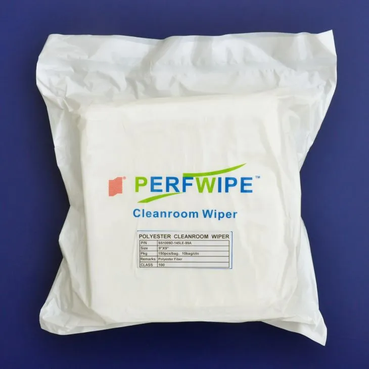 A pureza 100% do poliéster limpa, limpezas do poliéster do peso pesado