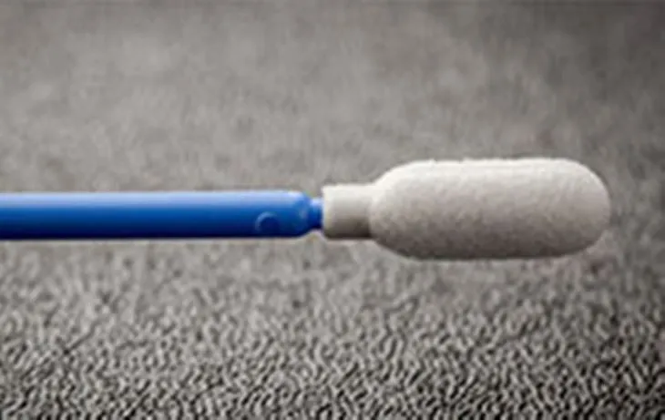 Cotonetes de espuma de espuma azul